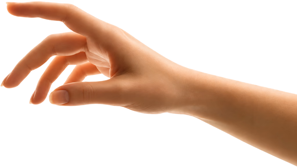 Human Hand Reaching For Right Side